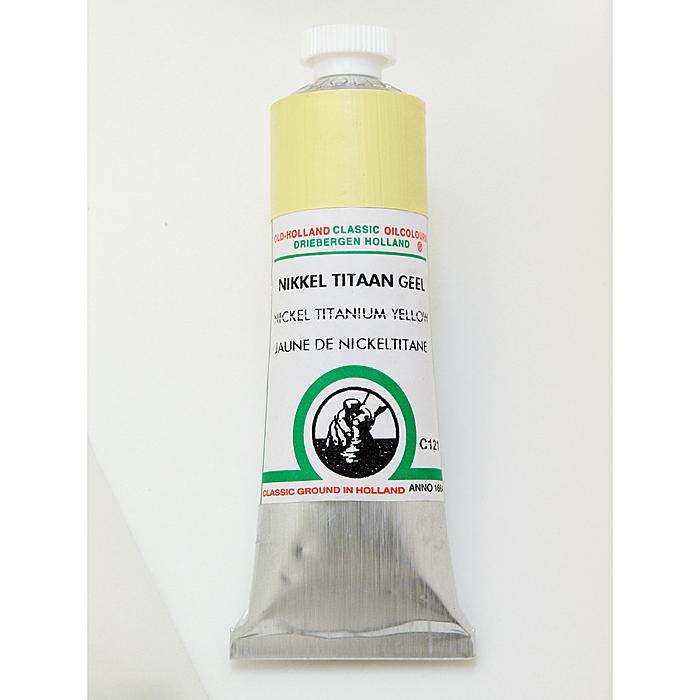Old Holland Nickel Titanium Yellow C121 Classic Oil Color (Nickel titanium yellow C121If Old Holland classic colors seem too strong in color mixing, try mixing the colors with a white oil paint first. )