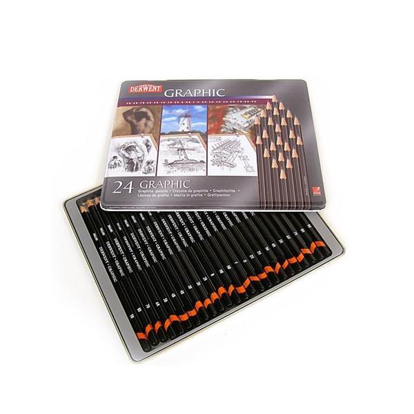 Shop Derwent Graphite Graphic Pencils (Set of 24) Free Shipping On