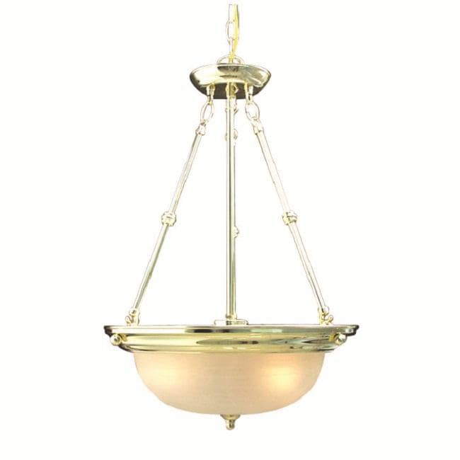 Woodbridge Lighting Basic 3 light Polished Brass Pendant