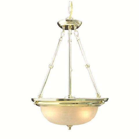 Woodbridge Lighting Basic 3-light Polished Brass Pendant