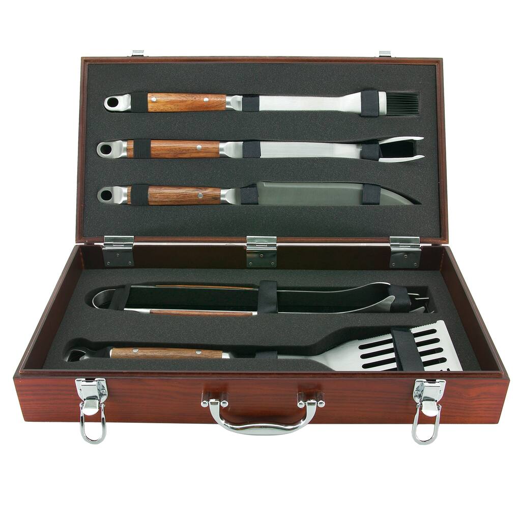 Mr. BBQ Forged 5-piece Stainlees Steel Grilling Set