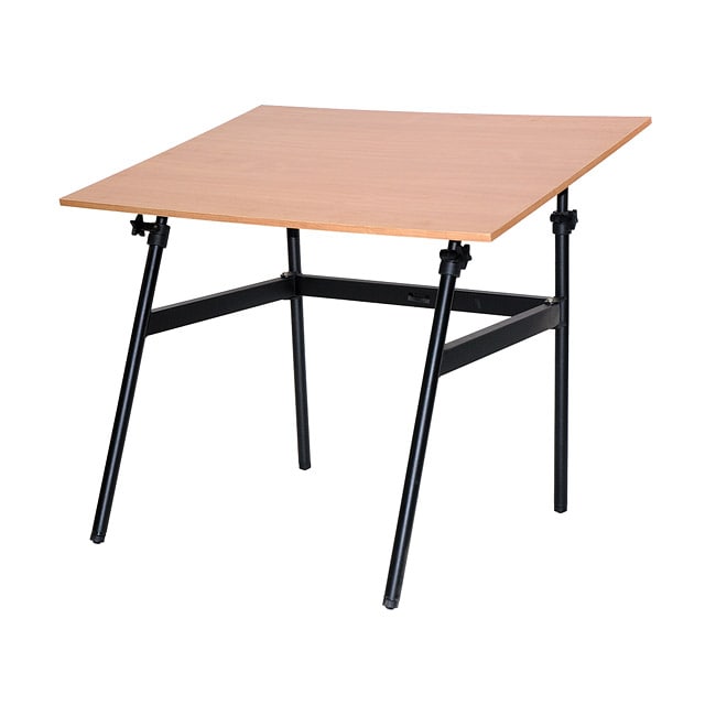 Martin Berkeley Classic Black Base Cherrywood Top Table (Black base and cherrywood topShape RectangularImported )