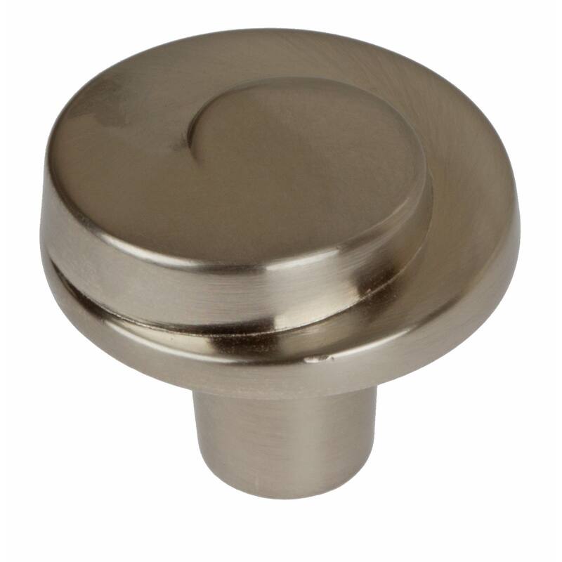 GlideRite 1.125-inch Satin Nickel Classic Wave Cabinet Knobs (Pack of 25) - Cabinet Hardware