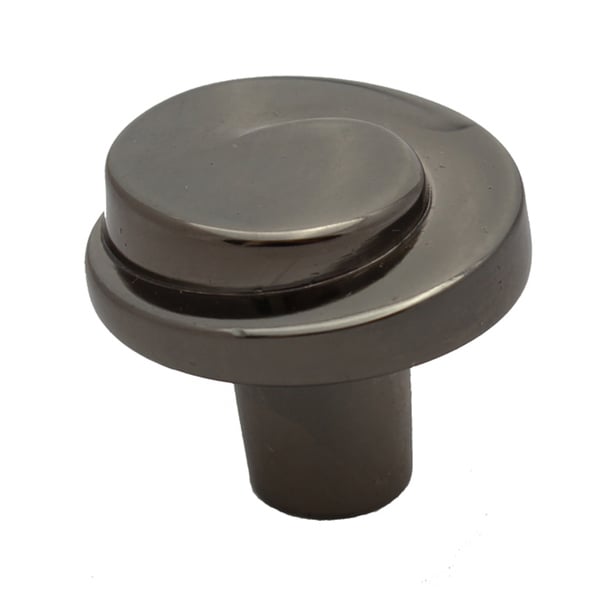 Shop GlideRite 1.125-inch Black Nickel Classic Wave Cabinet Knobs (Pack ...