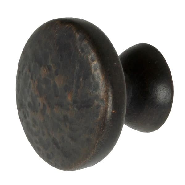 Shop Gliderite 1 25 Inch Oil Rubbed Bronze Round Hammered Finish