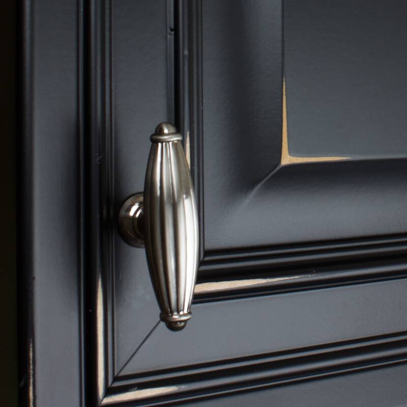 GlideRite 2.5-inch Satin Nickel Fluted Cabinet Knobs (Case of 25)