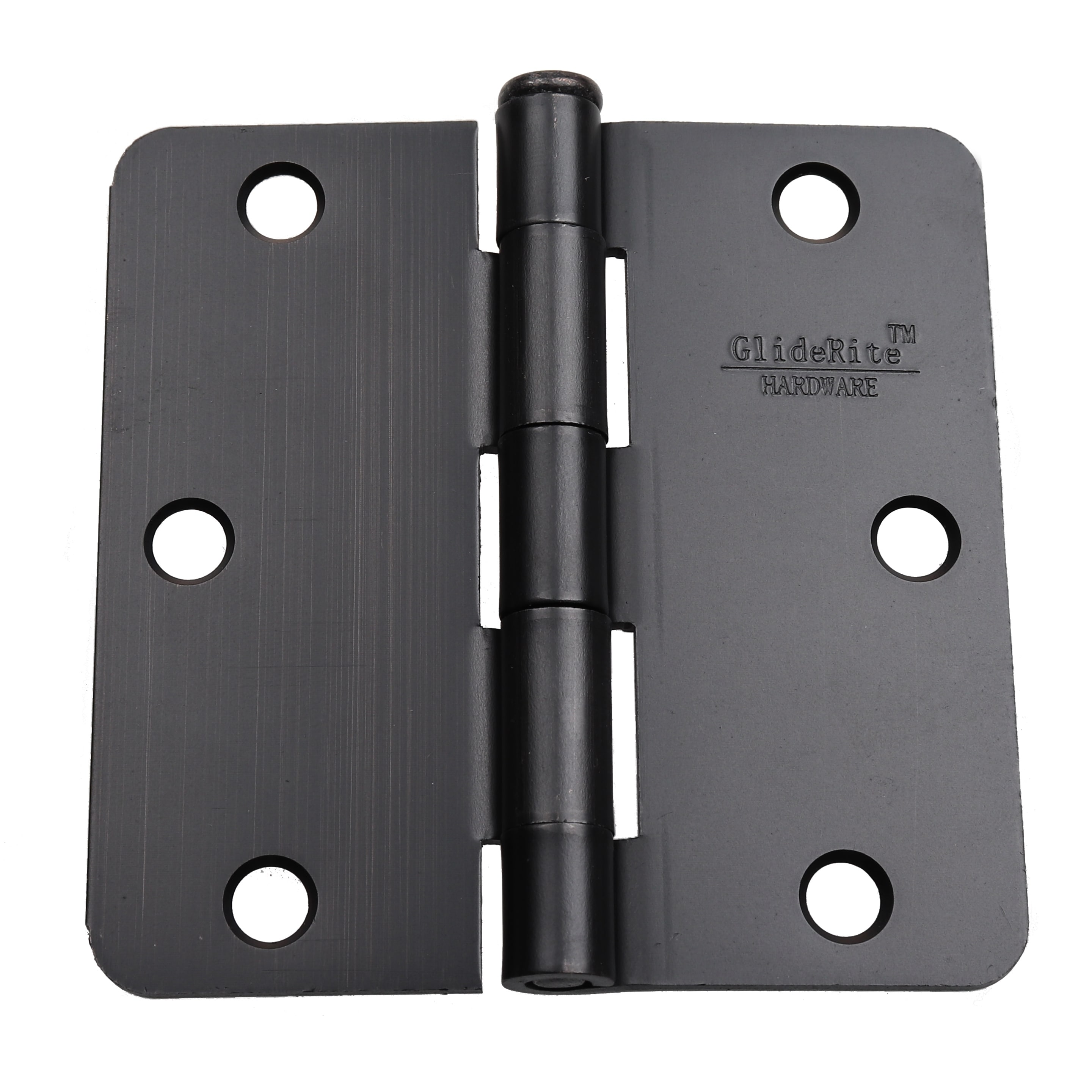 Gliderite 3.5 inch X 1/4 inch Radius Oil Rubbed Bronzel Door Hinges (case Of 24)