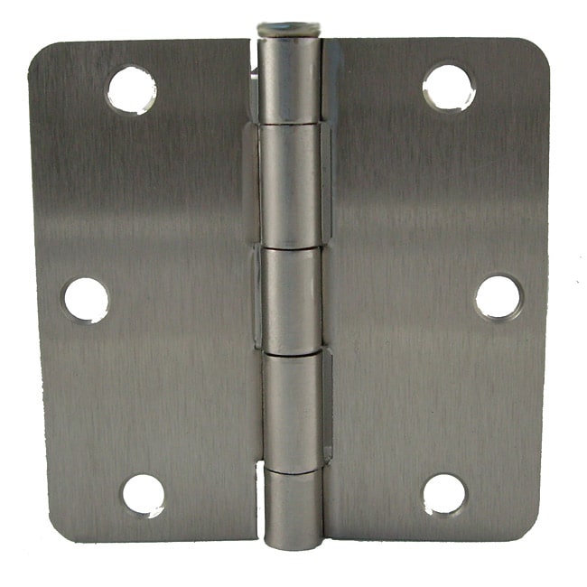 Gliderite 3.5 inch X 1/4 inch Radius Satin Nickel Door Hinges (case Of 24)