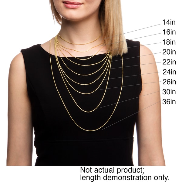 20 inch gold rope chain necklace