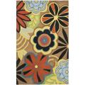 Safavieh Handmade Flower Power Brown New Zealand Wool Rug - 7'6 x 9'6