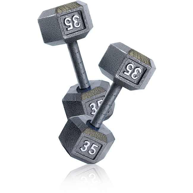 Shop CAP BCAP Barbell 35 lb Pair of Hex 