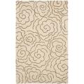 Safavieh Handmade Soho Roses Beige New Zealand Wool Rug - 7'6 x 9'6