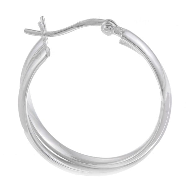 La Preciosa Sterling Silver Double Hoop Earrings La Preciosa Sterling Silver Earrings