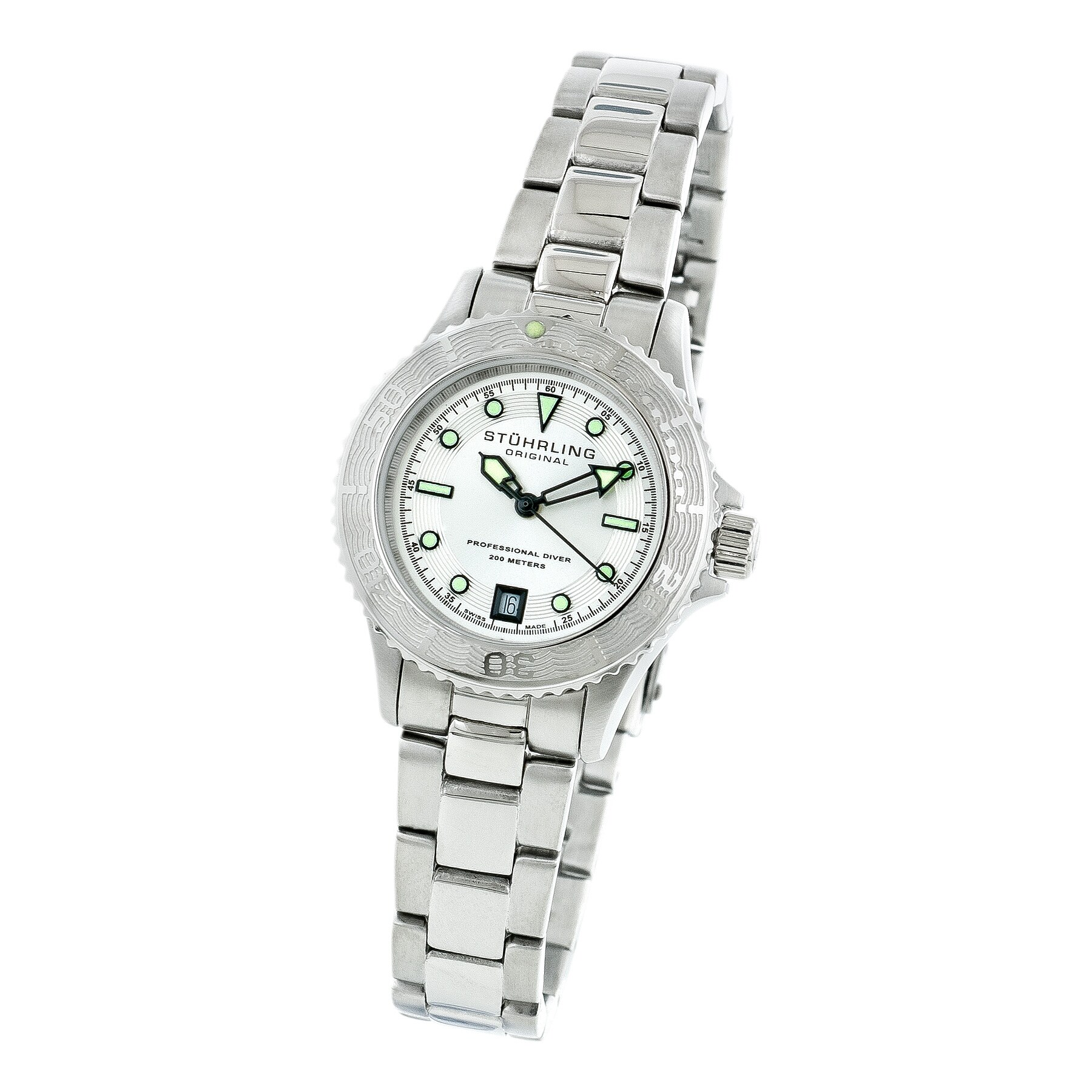 stuhrling women's professional dive watch