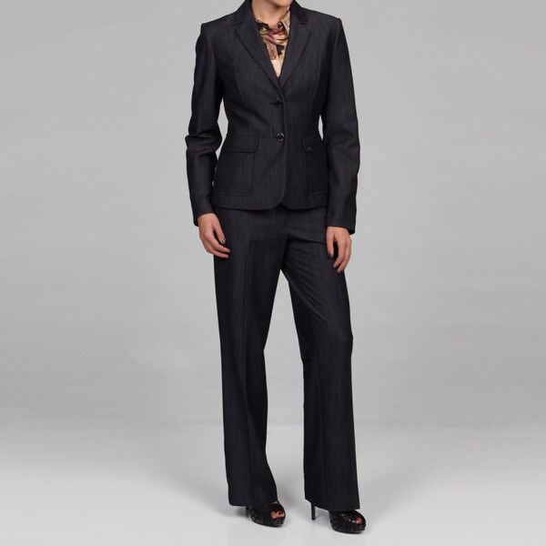 Calvin Klein Women's Black 2-piece Pant Suit - 13828895 - Overstock.com ...