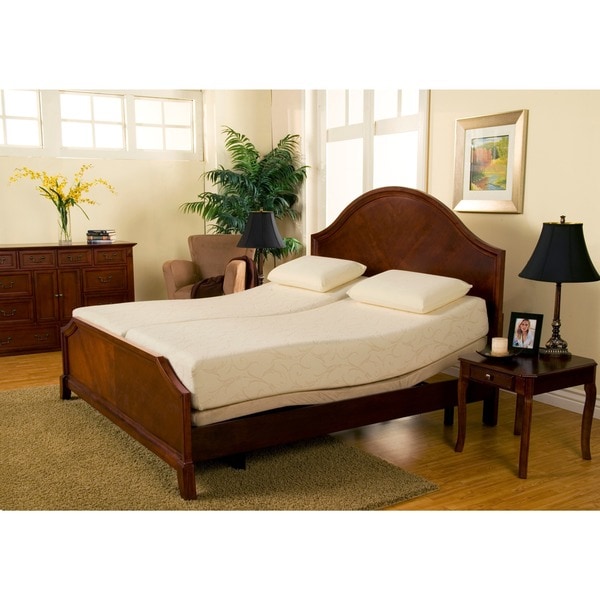 Shop Sleep Zone Premium Adjustable Bed and 8-inch Split ...