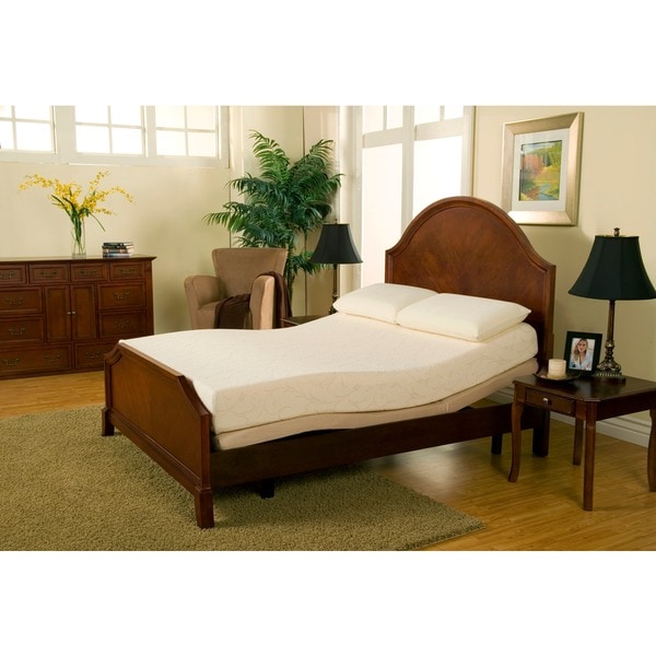 Shop Sleep Zone Premium Adjustable Bed and 8inch Queensize Memory