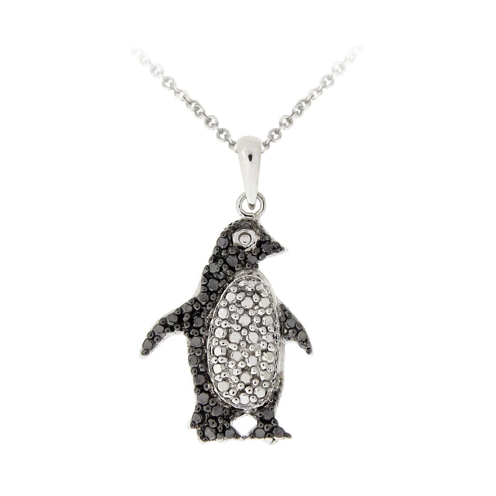 penguin diamond necklace