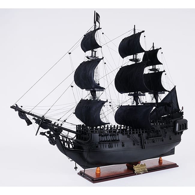 Old Modern Handicrafts 'Black Pearl' Pirate Ship Model - On Sale - Bed ...