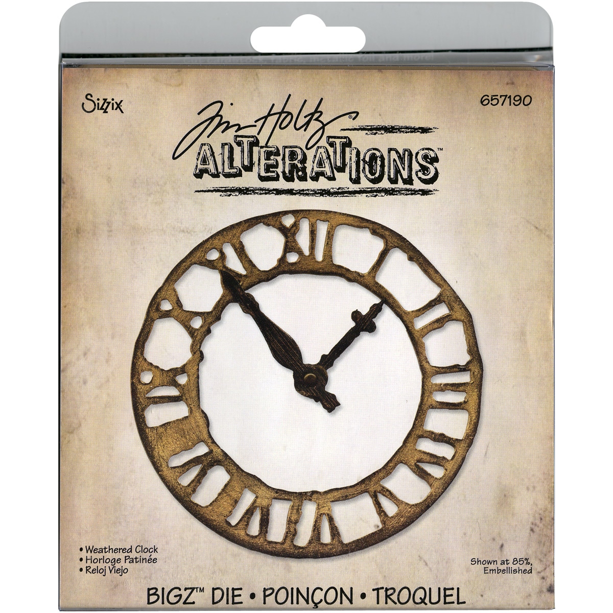 Sizzix Weathered Clock Bigz Bigkick/big Shot Die