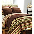 Lucas Stripe Cotton Satin Duvet Cover Twin