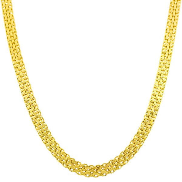 Shop Fremada 14k Yellow Gold Bizmark Chain (16-20 inch) - Free Shipping ...