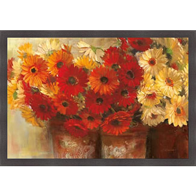Carol Rowan 'Chelsea Gerberas' Framed Print Art