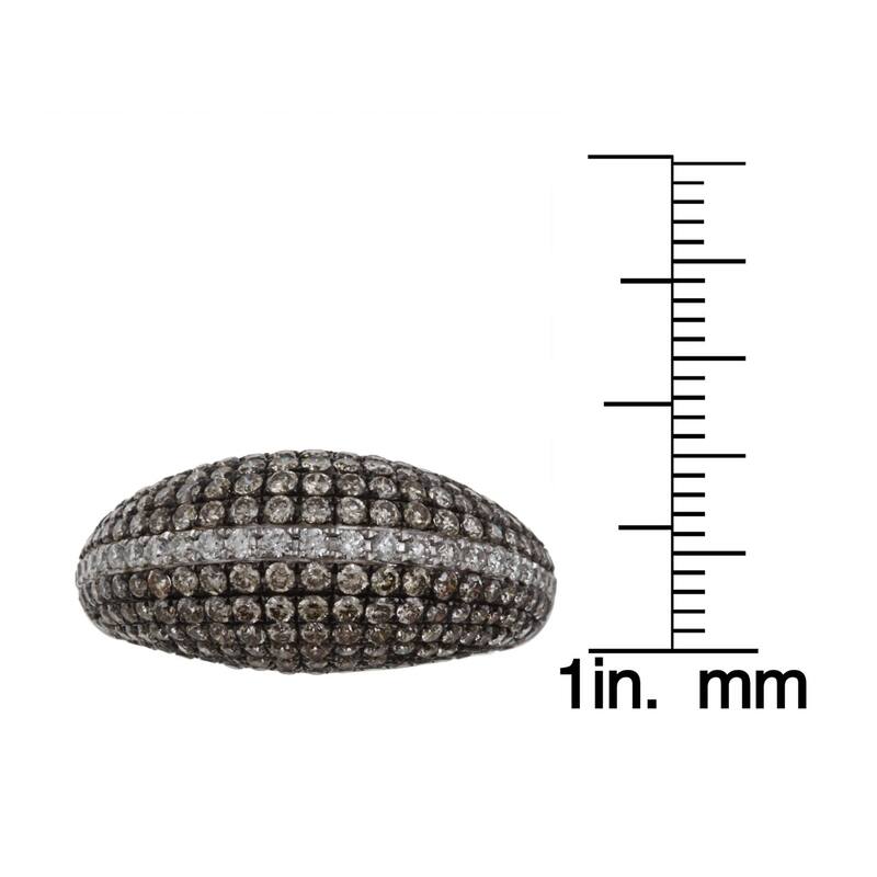 Kabella 18k White Gold 2 1/6ct TDW White and Brown Diamond Ring (G-H, VS1-VS2)