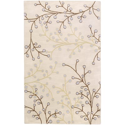 Sakura Handmade Transitional Floral Wool Area Rug