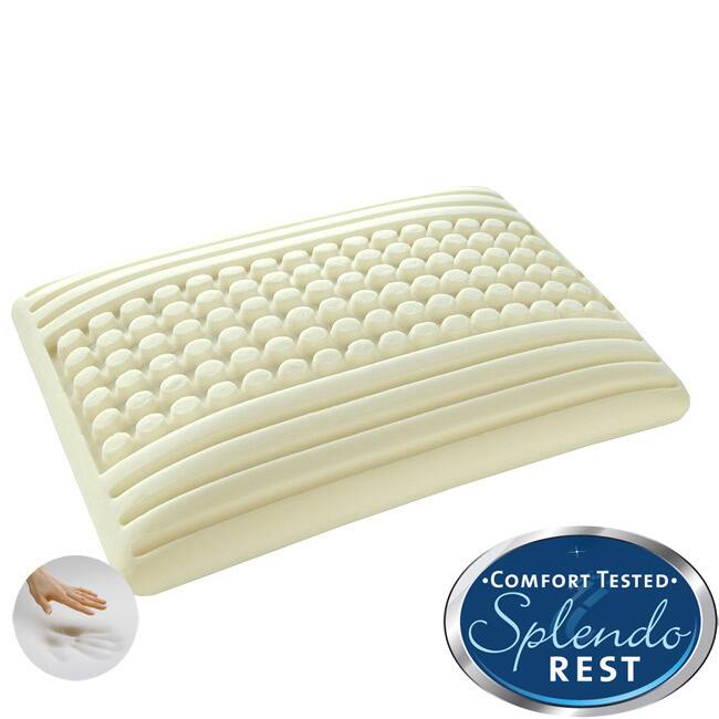 Splendorest 'Perfect' Dots and Stripes Traditional-shape Memory Foam Pillow