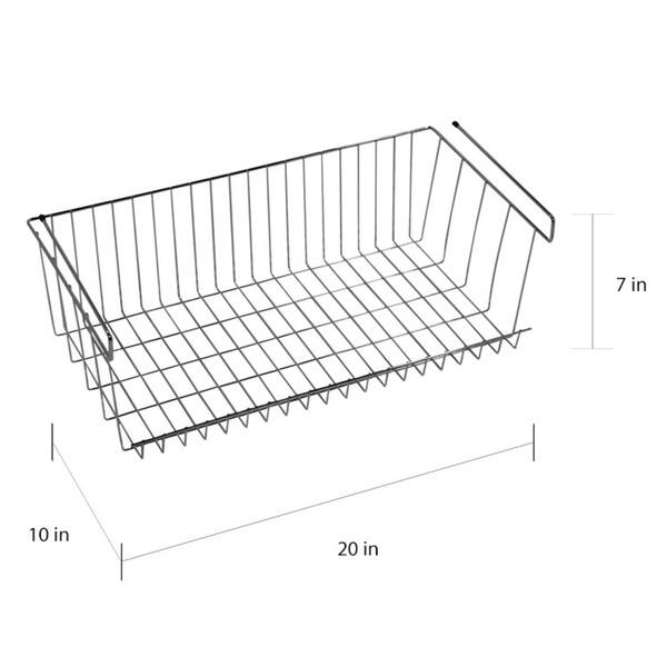 Shop Z3 Large Under Shelf Basket Closet Storage Free Shipping On