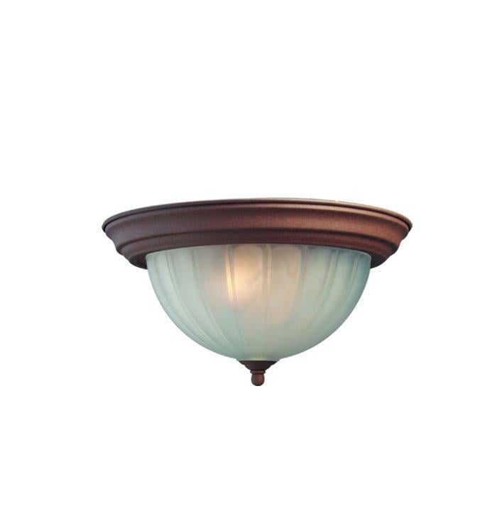 Shop Woodbridge Lighting Basic 1light Antique Bronze Flush Mount On