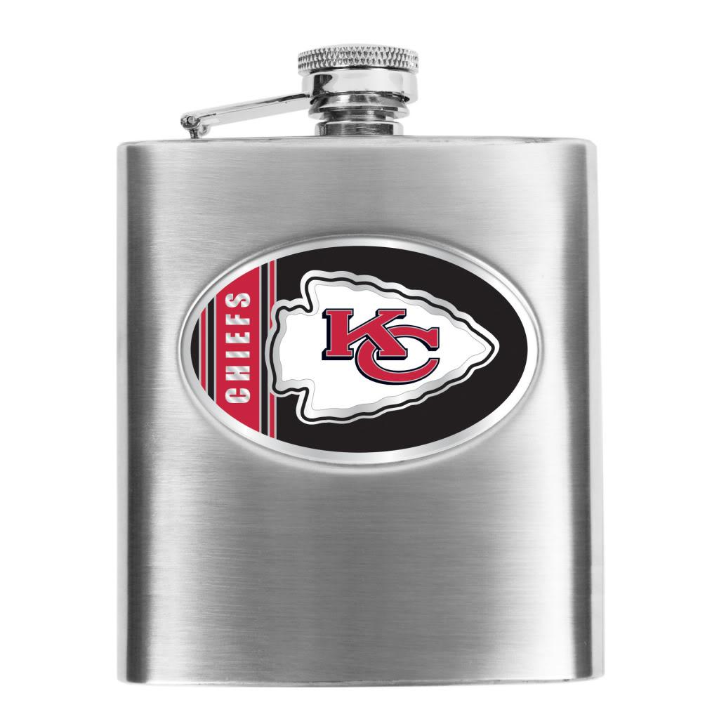 Kansas City Chiefs 8-oz Stainless Steel Hip Flask