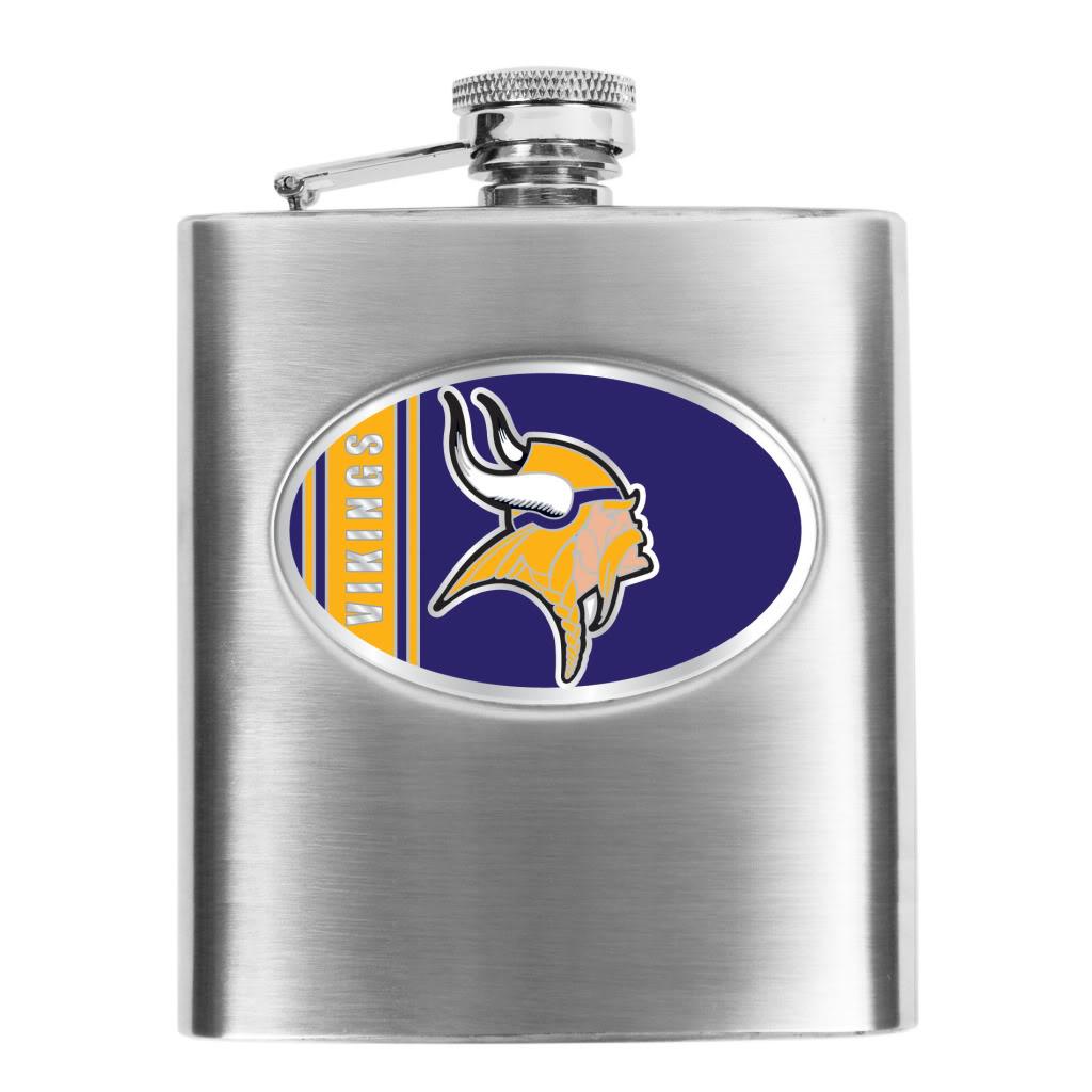 Minnesota Vikings 8-oz Stainless Steel Hip Flask