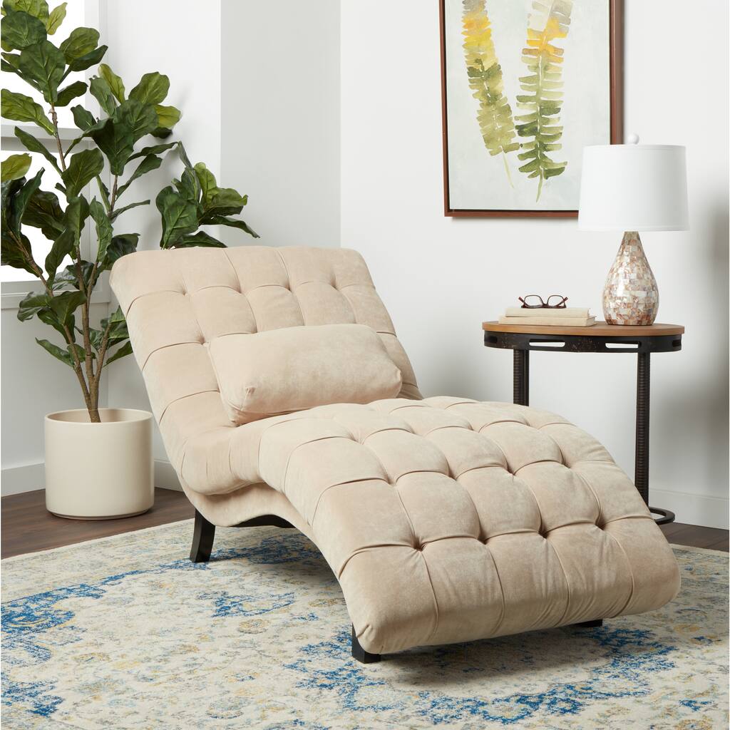 Abbyson Soho Beige Fabric Chaise