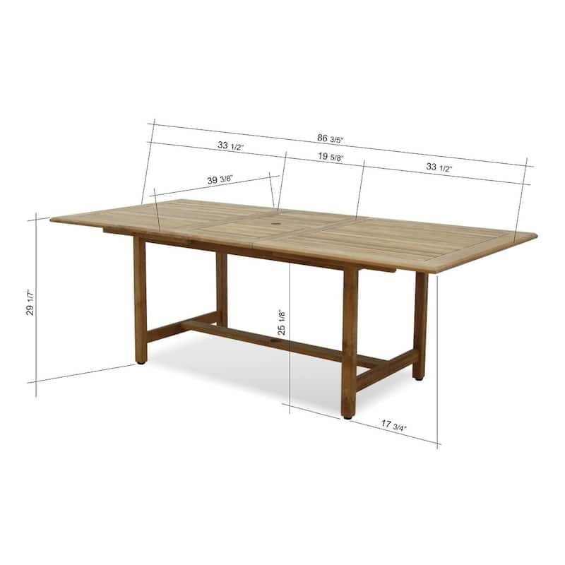 9-piece Teak Dining Set - 9 Piece