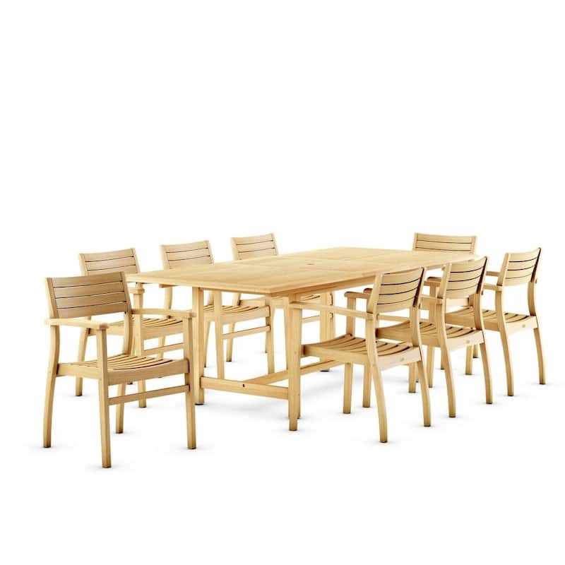 9-piece Teak Dining Set - 9 Piece