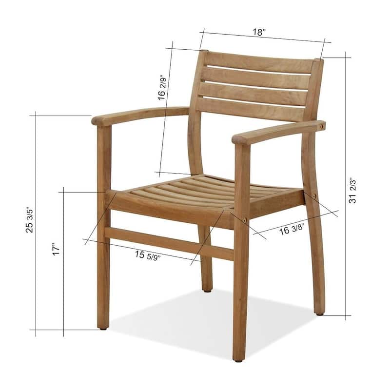 9-piece Teak Dining Set - 9 Piece