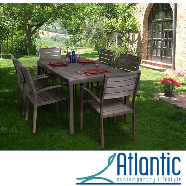 Antigua 7 piece Faux Wood Dining Set Atlantic Dining Sets