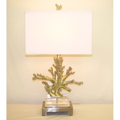 Silver Coral Table Lamp