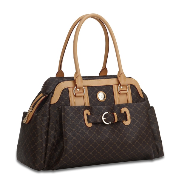 Shop Rioni Brown Signature Leather Handbag - Free Shipping Today ...