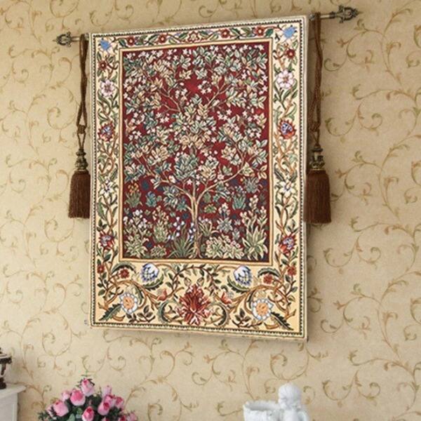 Tree Of Life Wall Tapestry Red 4 6 X 3 Tree Of Life Wall Tapestry Red 4 6 X 3