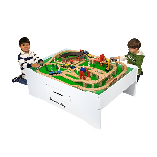 melissa and doug train table used