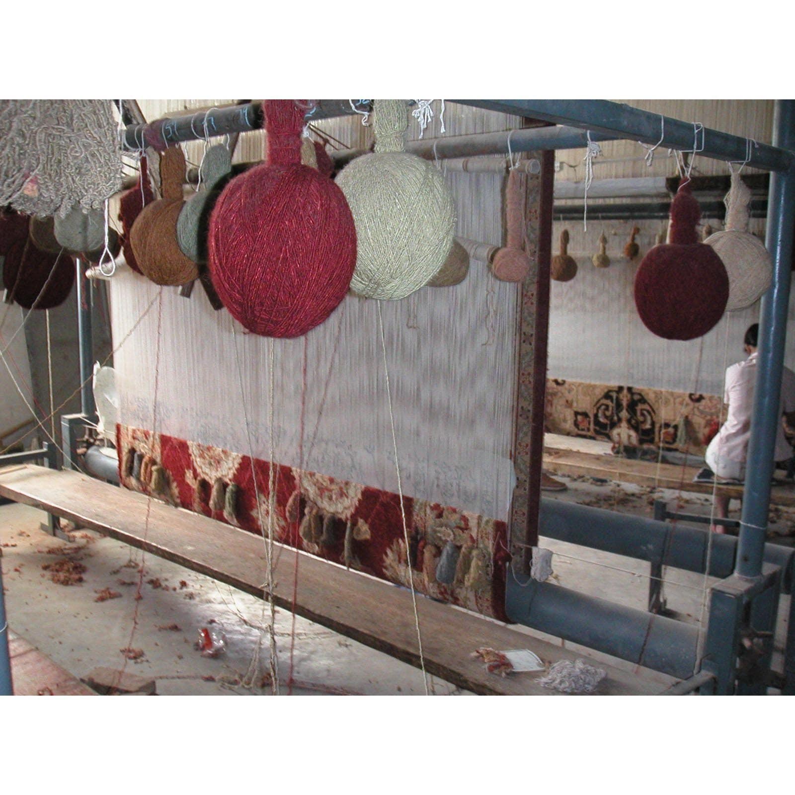 Handmade Kerman Multicolor Wool Rug 10 X 14 On Handmade Kerman Multicolor Wool Rug