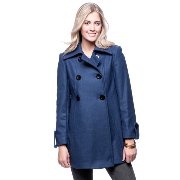 Trilogi Womens Double breasted Swing Coat