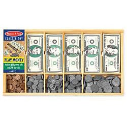 preview thumbnail 2 of 1, Melissa & Doug Classic Play Money Set