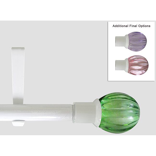 Arlo Blinds Kid's White 48 to 86-inch Adjustable Drapery Pole Set