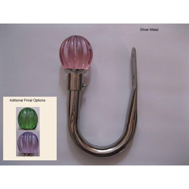 Arlo Blinds Kid's Silver Tiebacks (Set of 2)