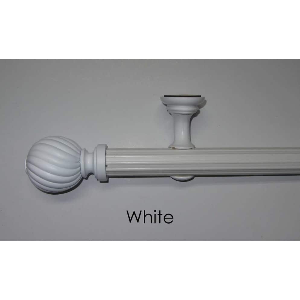 Arlo Blinds White Indoor/Outdoor 8-foot Drapery Pole Set - 96 w inches - 96 w inches