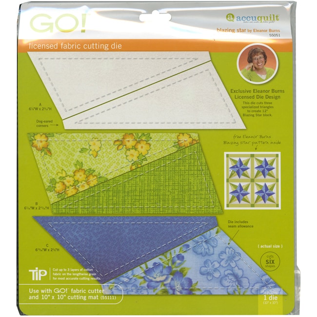 Accuquilt Go Fabric Blazing Star Cutting Die